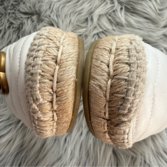 GUCCI Marmont Double G Logo Espadrilles Size 37.5 (7.5) - Picture 7 of 13